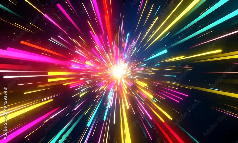 Abstract Colorful Light Burst Abstract Colorful Light Burst