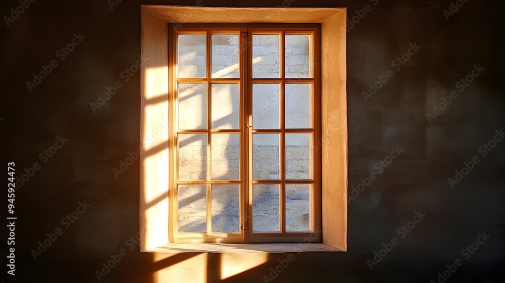 A conceptual image of a window with light streaming through casting mesmerizing shadows and creating a sense of tranquility elegance and expression A conceptual image of a window with light streaming through casting mesmerizing shadows and creating a sense of tranquility elegance and expression