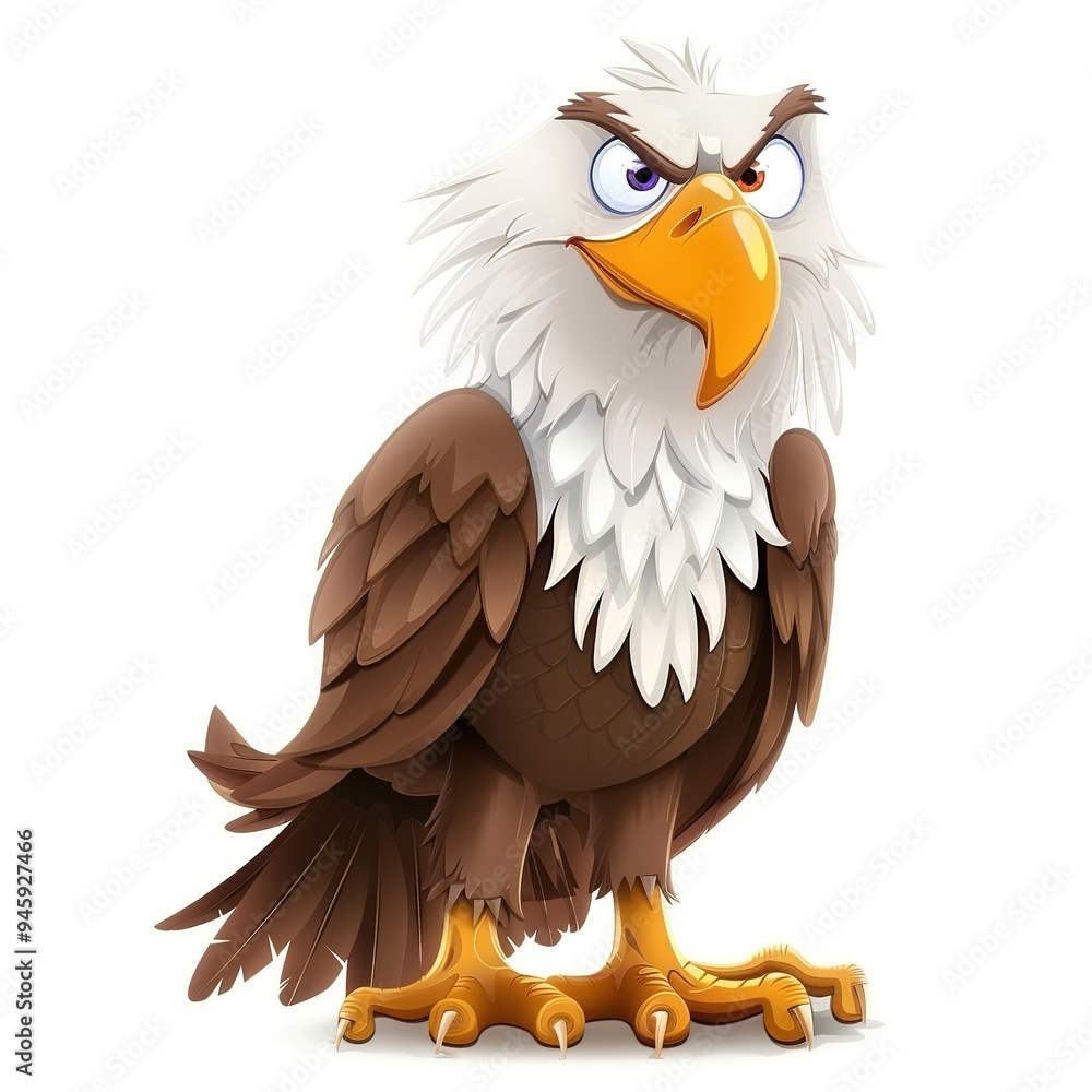 Eagle Spirit animal cartoon isolated whitebackground 16:9 Eagle Spirit animal cartoon isolated whitebackground 16:9