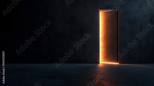 Wallpaper Mural Captivating digital artwork depicting a glowing mysterious doorway leading into a dark shadowy space   a portal to an ethereal otherworldly realm of imagination and possibility Torontodigital.ca
