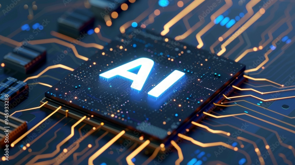 Tech AI concept controlling technological tools and intelligent robots. Development of an artificial code of ethics chips artificial intelligence science concept Tech AI concept controlling technological tools and intelligent robots. Development of an artificial code of ethics chips artificial intelligence science concept