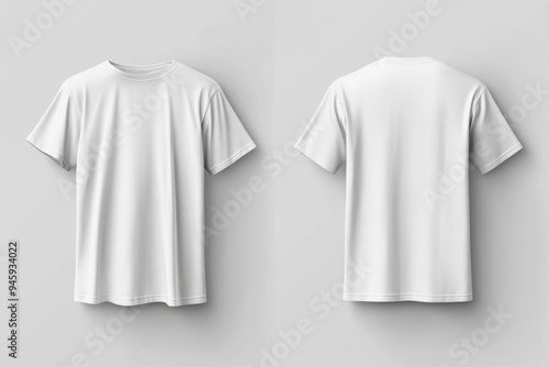 Blank White T-Shirt Mockup.