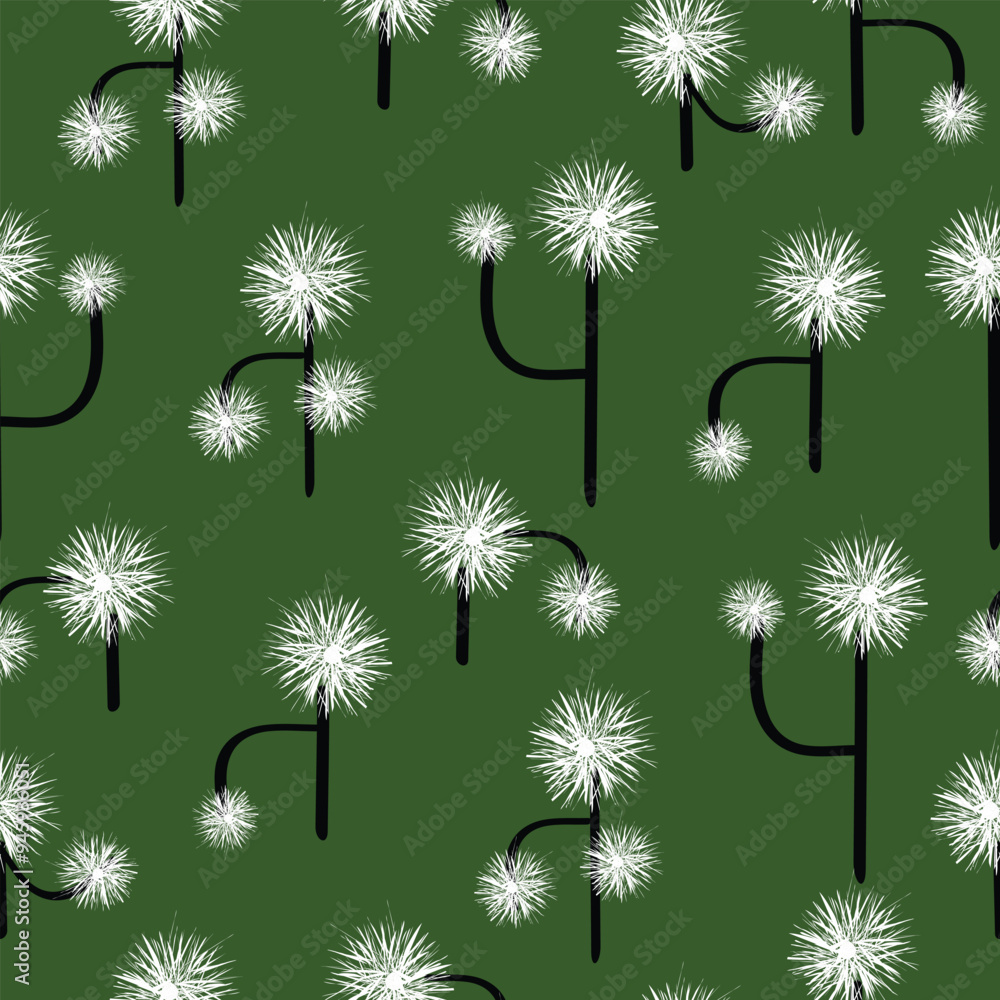 Obraz premium Seamless floral pattern textile vector background