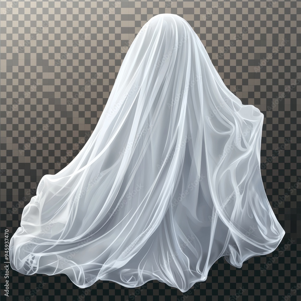 A ghostly cluster of ghosts isolated on transparent PNG. A ghostly cluster of ghosts isolated on transparent PNG.