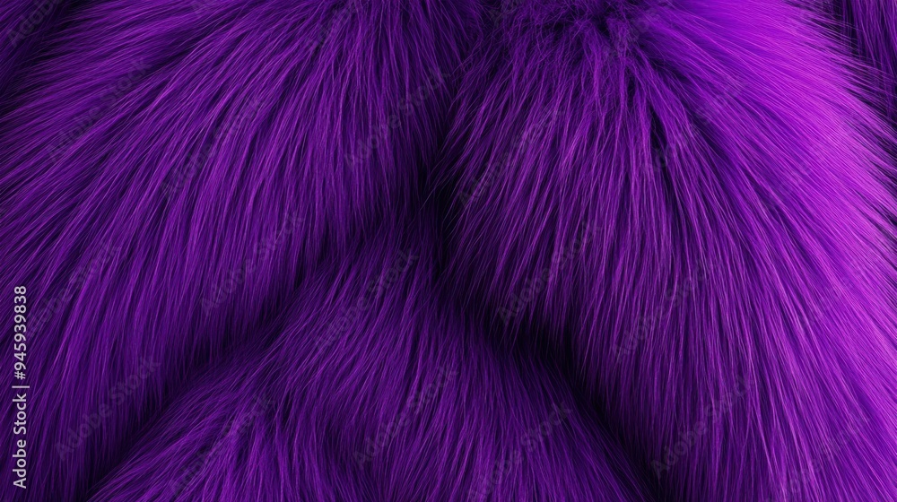 Fototapeta premium Vibrant Purple Fur Texture Close-up for Creative Design Use