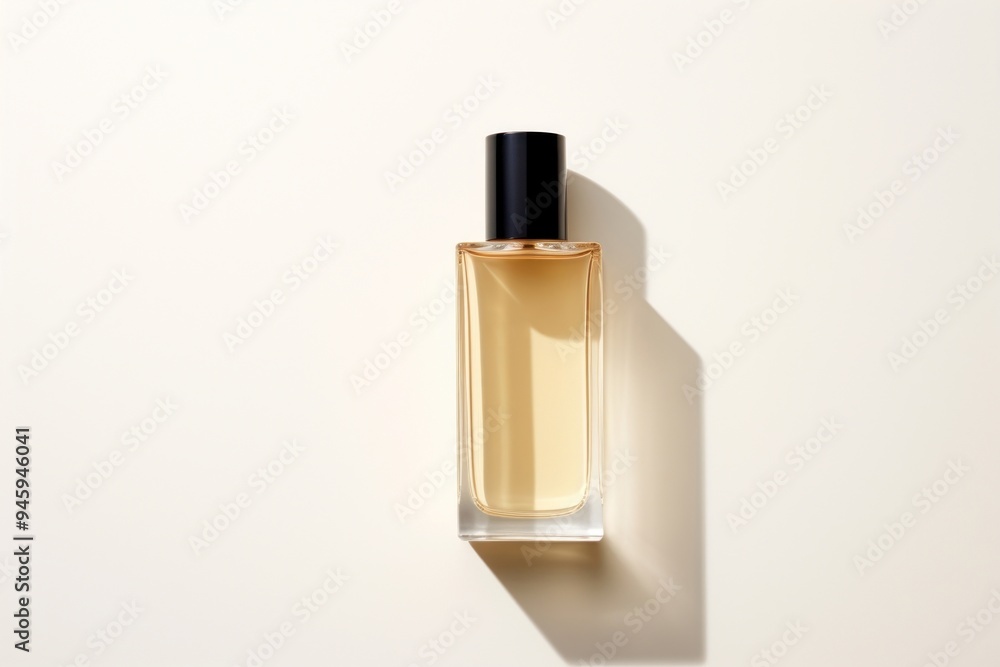 Cosmetics perfume bottle yellow. Cosmetics perfume bottle yellow.