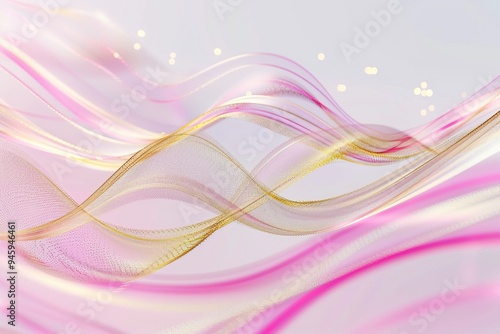 Cosmetic Rush: Vertical Pink & Gold Glowing Abstract abstract background with gold pink color glowing moving high speed line and wave and bokeh lights vertical to vertical