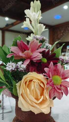 Bali Indonesia: bouquet of roses