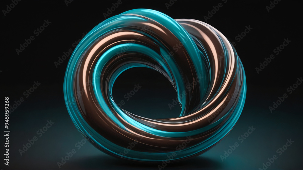 metallic knot element momentum design dark background metallic knot element momentum design dark background