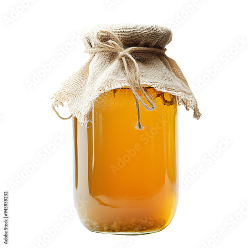 Kombucha tea, Kombucha fermented drink, isolated on transparent or white background 