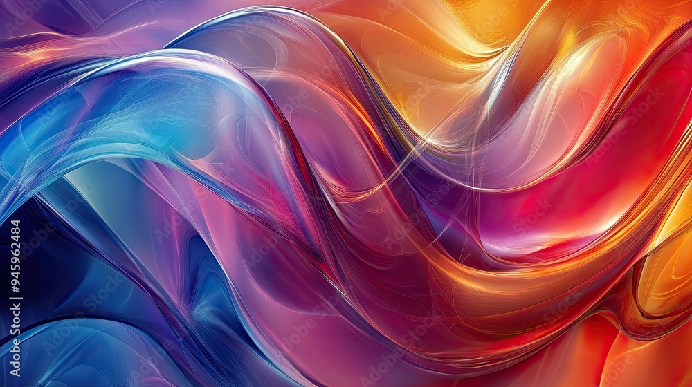 Dynamic 3D background with translucent glass waves, shifting gradients, and a fluid texture, blending bright colors. Dynamic 3D background with translucent glass waves, shifting gradients, and a fluid texture, blending bright colors.
