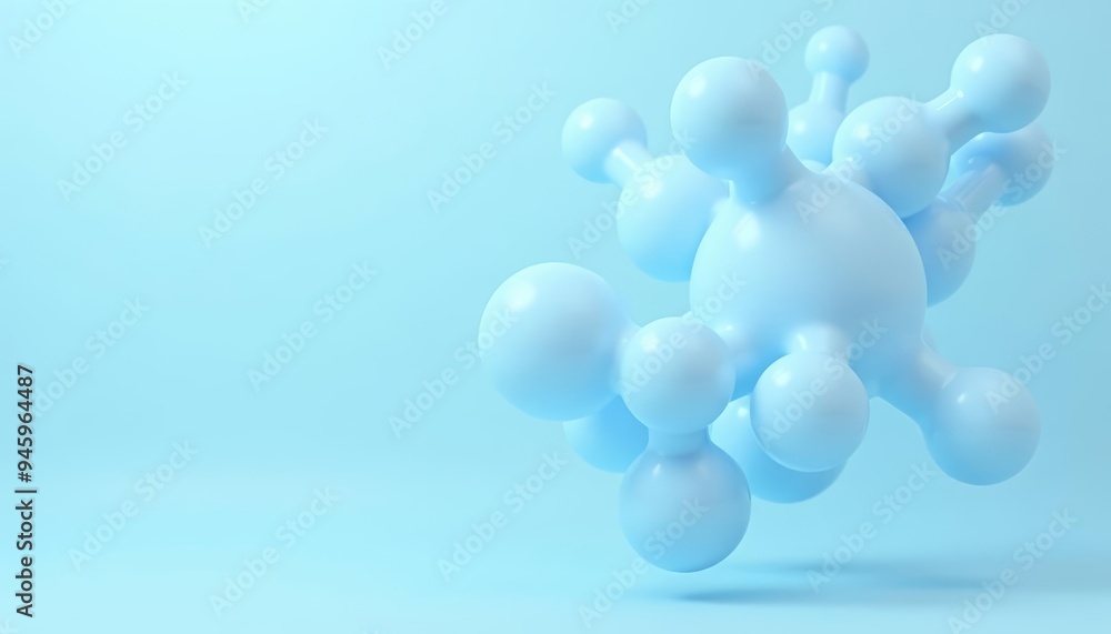 Ethereal blue balloons floating in a dreamy sky Ethereal blue balloons floating in a dreamy sky