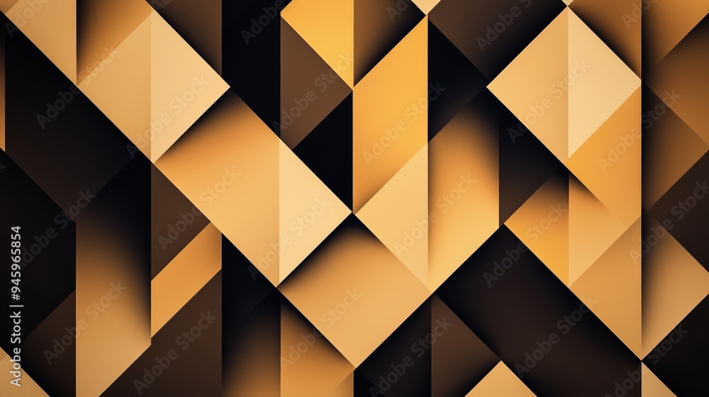 A pattern of geometric prisms and triangles, with a 3D effect and bold, contrasting colors A pattern of geometric prisms and triangles, with a 3D effect and bold, contrasting colors