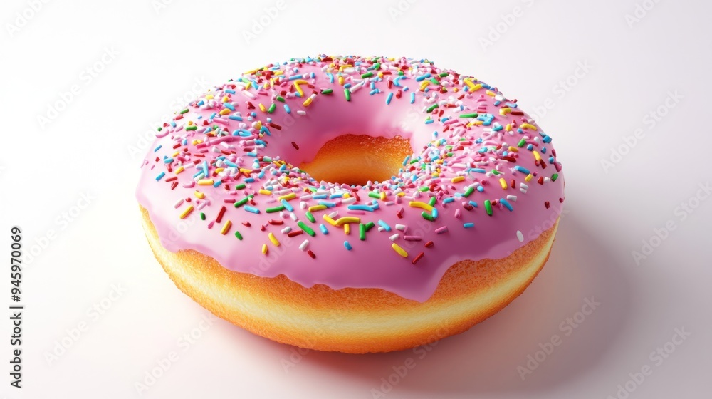 Pink Sprinkled Donut Pink Sprinkled Donut