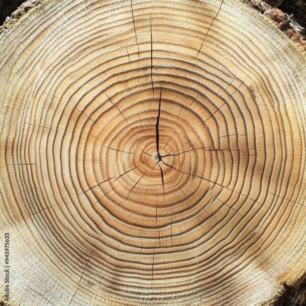 Detailed Close Up of a Tree Ring Cross Section Highlighting Unique and Natural Wood Patterns Detailed Close Up of a Tree Ring Cross Section Highlighting Unique and Natural Wood Patterns