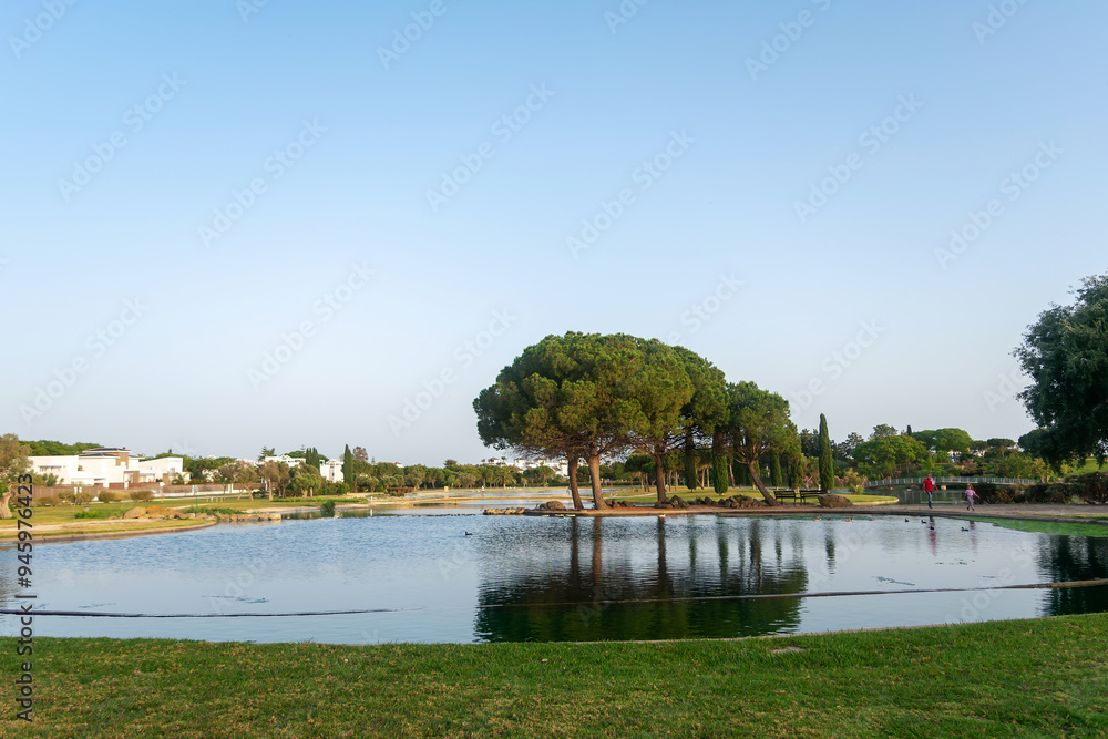 Obraz premium Lakes Park, Rota. Province of Cadiz. Spain. Europe.