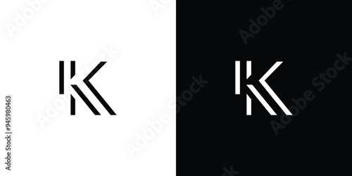 Unique and modern K logo design