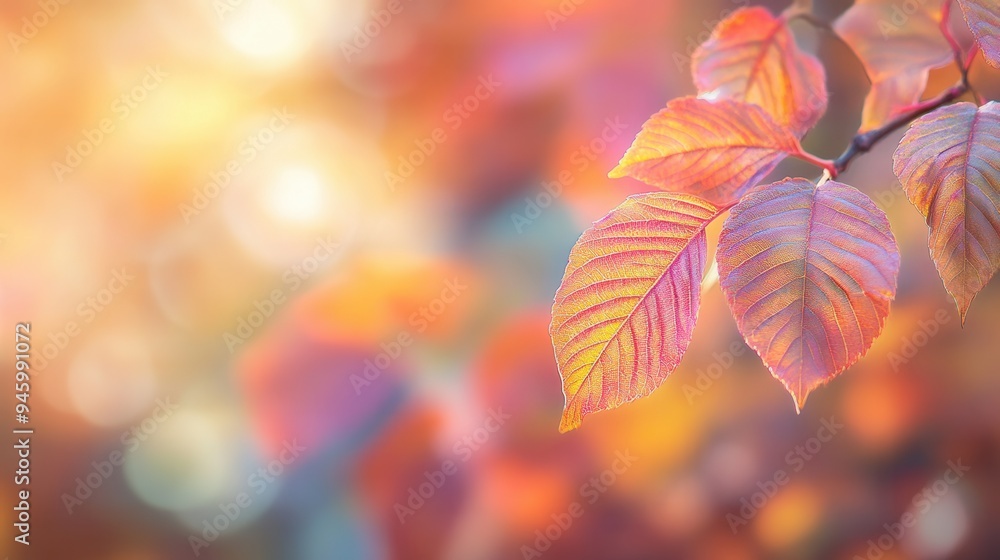 Close-Up of Vibrant Autumn Leaves with Rich Colors and Textures - Vivid Color Landscape in Hyper-Realistic Style. AI generated illustration Close-Up of Vibrant Autumn Leaves with Rich Colors and Textures - Vivid Color Landscape in Hyper-Realistic Style. AI generated illustration