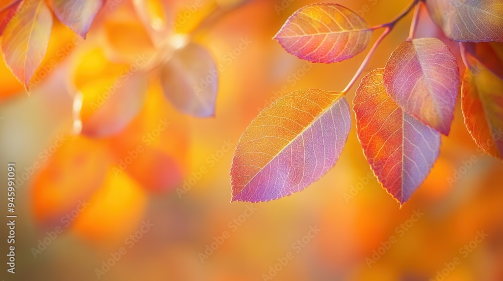 Close-Up of Vibrant Autumn Leaves with Rich Colors and Textures - Vivid Color Landscape in Hyper-Realistic Style. AI generated illustration Close-Up of Vibrant Autumn Leaves with Rich Colors and Textures - Vivid Color Landscape in Hyper-Realistic Style. AI generated illustration