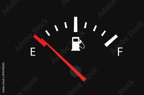 Fuel Meter in Economy, Gas Fuel Tank meter, Fuel Indicator, oil measure, Oil Dashboard