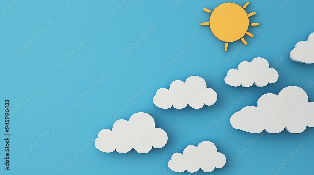 Weather metaphor: Illustrate market conditions as a dynamic weather system, with sunny skies quickly transitioning to storms, representing market shifts Weather metaphor: Illustrate market conditions as a dynamic weather system, with sunny skies quickly transitioning to storms, representing market shifts