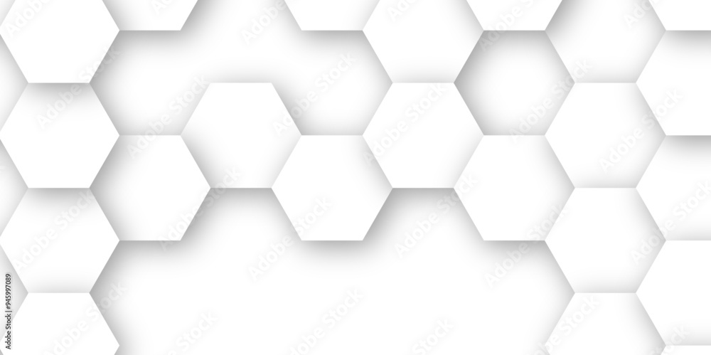 Sophisticated 3D Hexagon Texture on White Vector Background: Perfect for Digital Design Sophisticated 3D Hexagon Texture on White Vector Background: Perfect for Digital Design