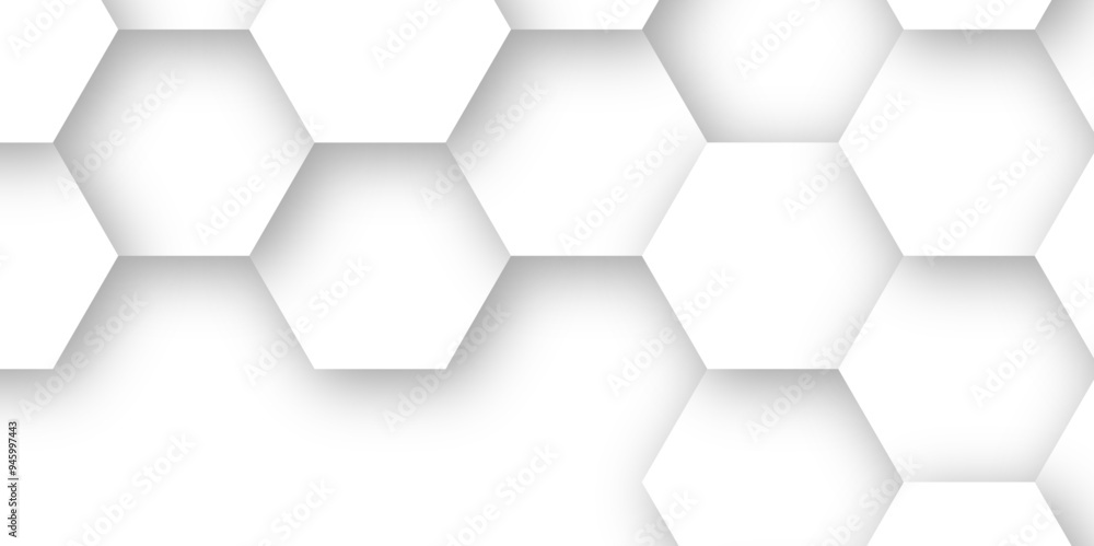 Sophisticated 3D Hexagon Texture on White Vector Background: Perfect for Digital Design Sophisticated 3D Hexagon Texture on White Vector Background: Perfect for Digital Design