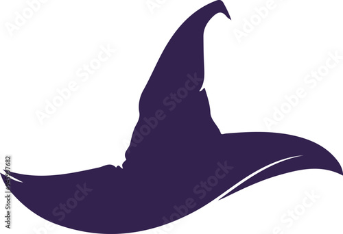 Halloween hat isolated on white background.	