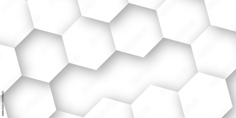 Sophisticated 3D Hexagon Texture on White Vector Background: Perfect for Digital Design Sophisticated 3D Hexagon Texture on White Vector Background: Perfect for Digital Design