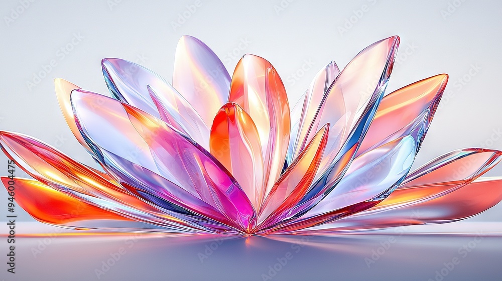 A close-up of a floral object on a table with a light blue background A close-up of a floral object on a table with a light blue background