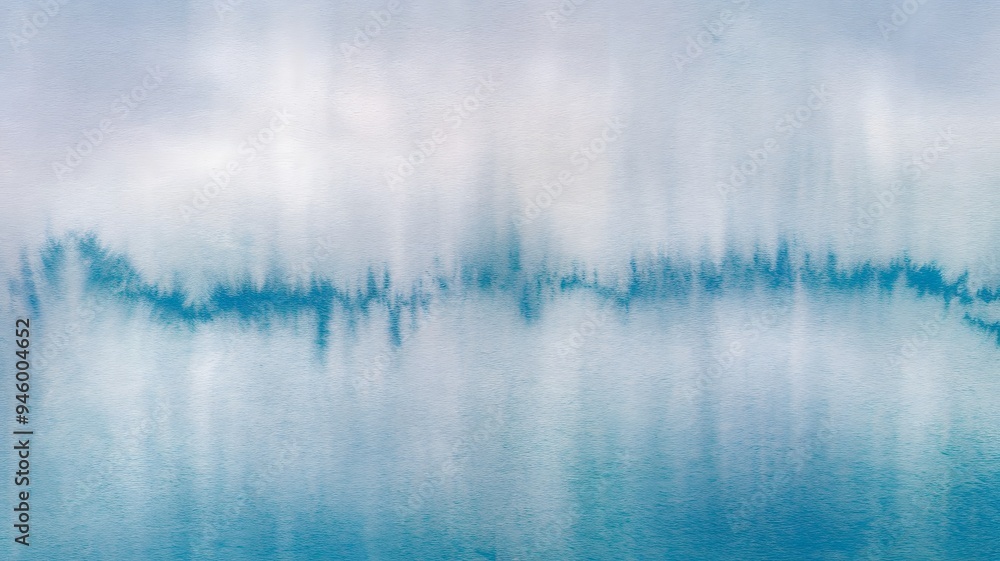 Watercolor Abstract Background with Gradient Blue Tones Watercolor Abstract Background with Gradient Blue Tones