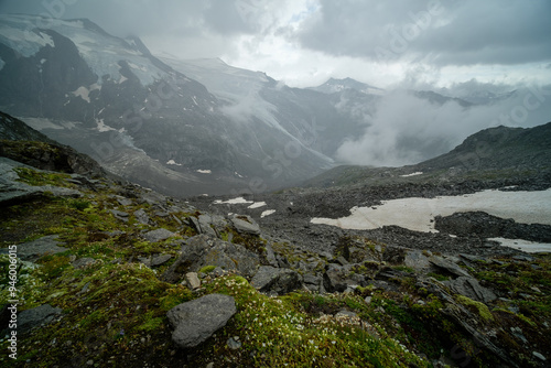 Late summer Alpine scenery in High Tauern national park, Austria.