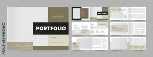 Landscape portfolio layout real estate portfolio template interior portfolio