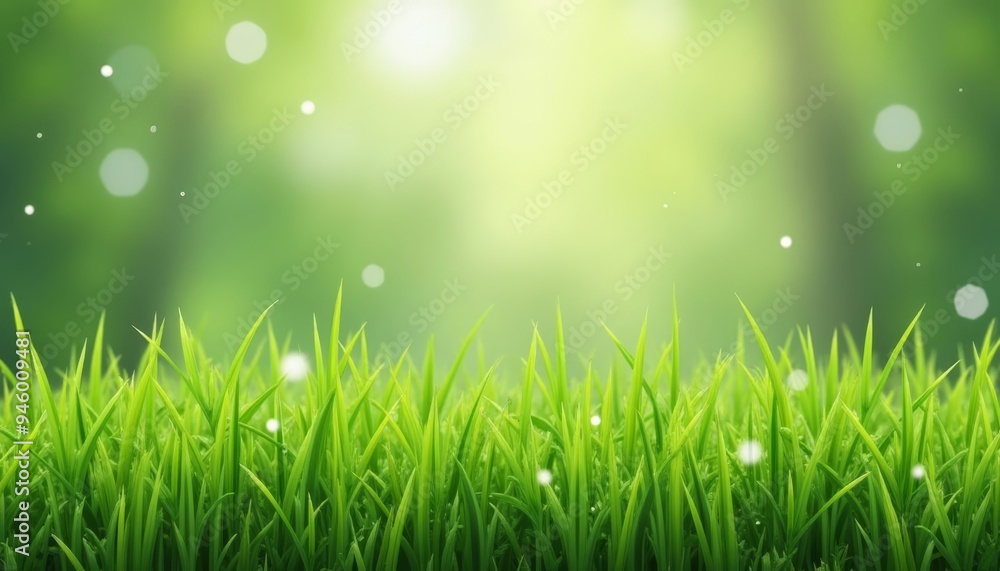 A serene field of lush green grass A serene field of lush green grass