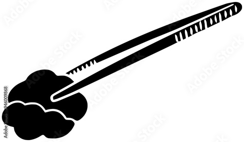 hospital illustration forceps silhouette health logo equipment icon medicine outline medical care instrument steel tool set cotton stainless surgical shape treatment clinic sterile for vector graphic 