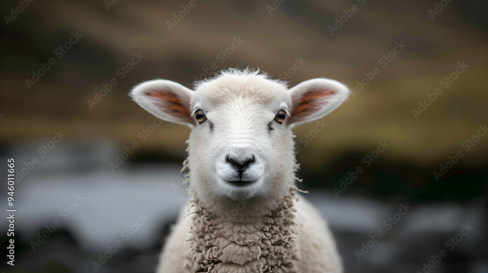Obraz premium Face Face Encounter With Swale Dale Sheep