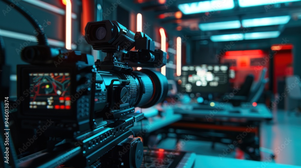 A video production with a rack focus transition between foreground and background elements A video production with a rack focus transition between foreground and background elements