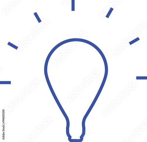 bulb with mark icon