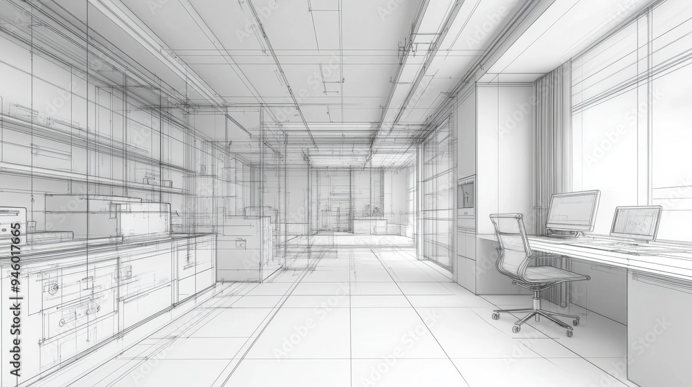 Office Interior Design Sketch Blueprint D Architecture Office Interior Design Sketch Blueprint D Architecture