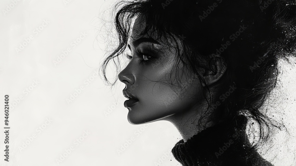 silhouette portrait of woman silhouette portrait of woman