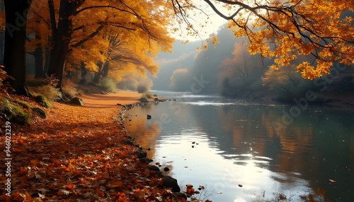 Autumnal Riverbank