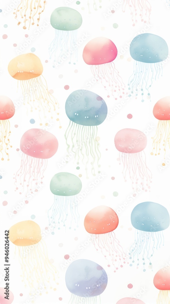 Jelly fish backgrounds jellyfish pattern. Jelly fish backgrounds jellyfish pattern.