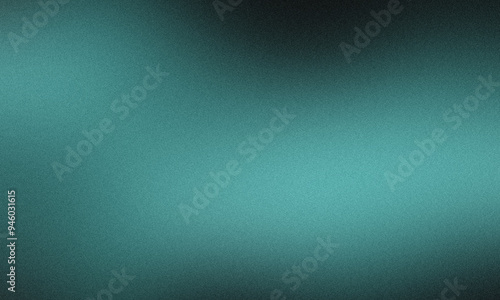 Abstract blue green gradient background with grain texture