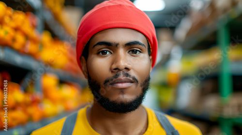 Food Factory Supervisor Using Tablet And Assesse photo