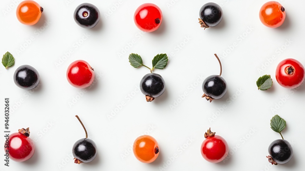 Variety of Fresh and Delicious Berries on Clean White Background Variety of Fresh and Delicious Berries on Clean White Background