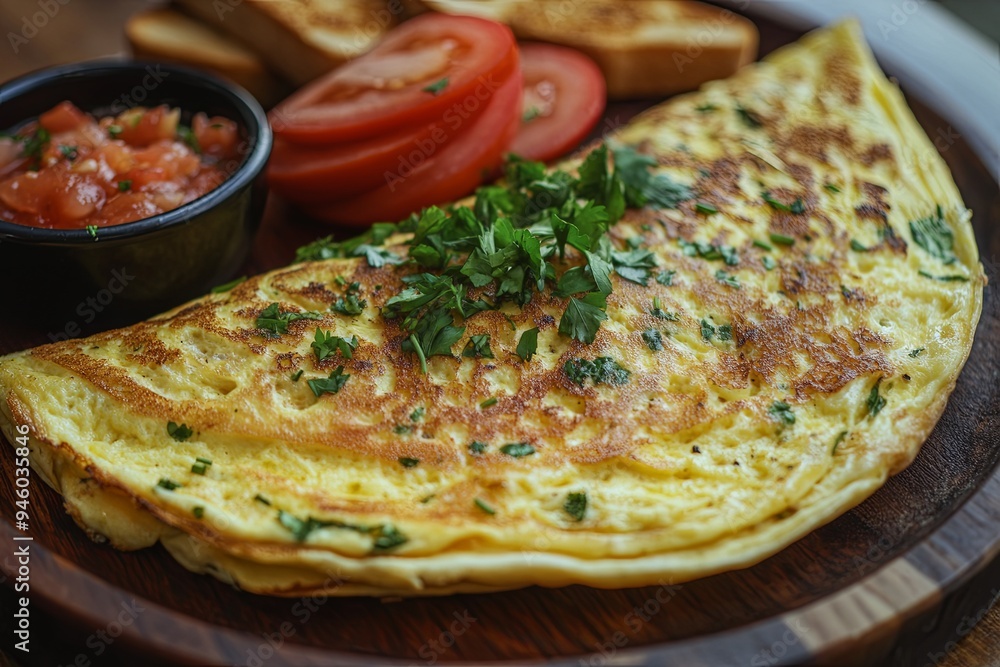 Omelette with Fresh Herbs and Cheese Omelette with Fresh Herbs and Cheese