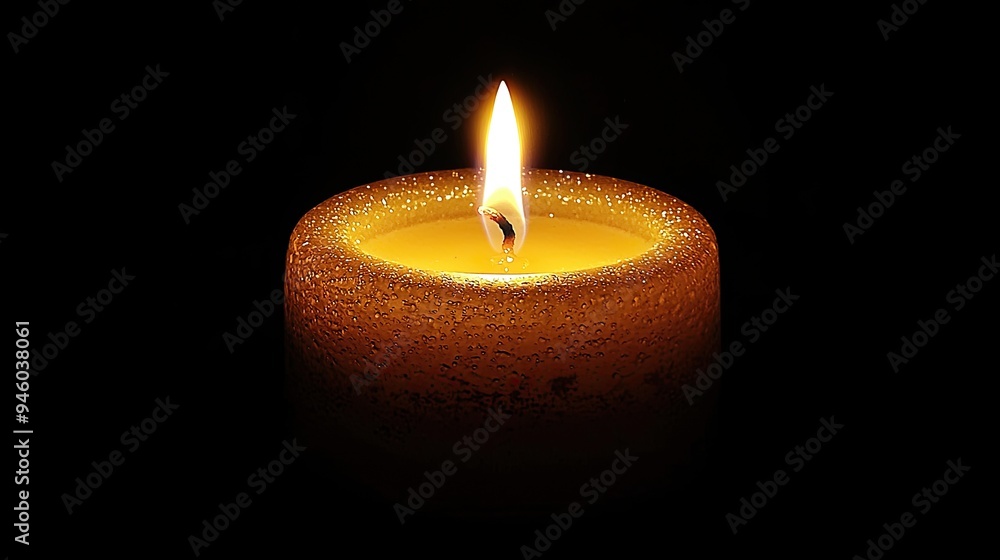 A candle with a lit flame, surrounded by a soft, diffused glow and releasing a pleasant fragrance. A candle with a lit flame, surrounded by a soft, diffused glow and releasing a pleasant fragrance.