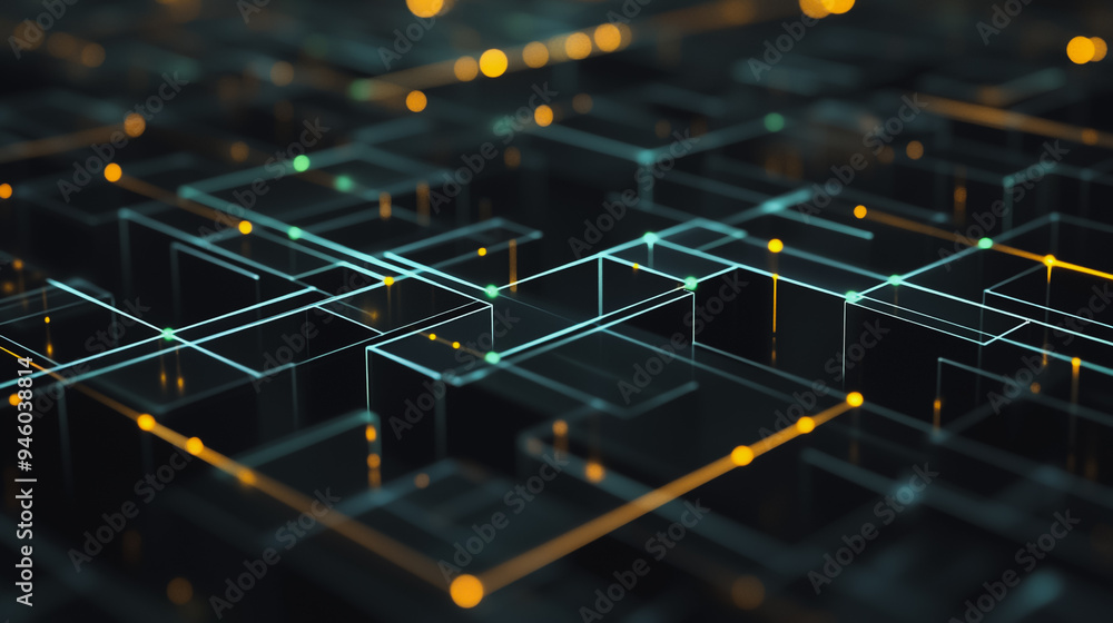 Abstract square business connection of lines from nodes It is connected to endless nodes and represents the innovation of communication in the network.
Abstract square business connection of lines from nodes It is connected to endless nodes and represents the innovation of communication in the network.