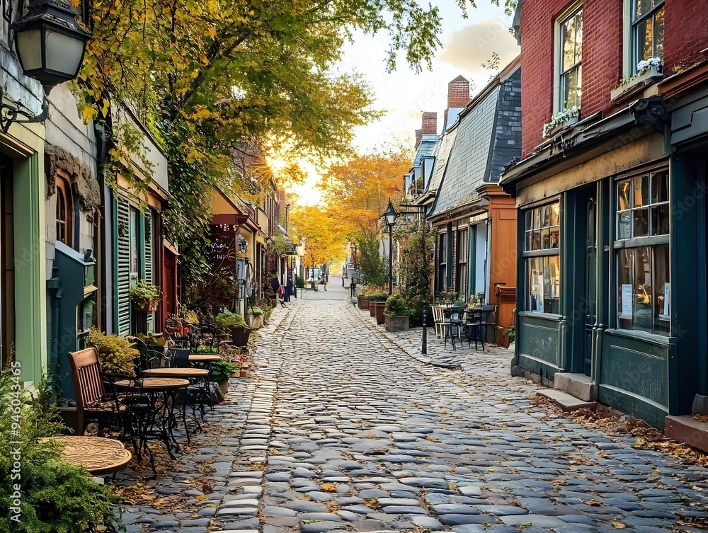 Fototapeta premium street in the town