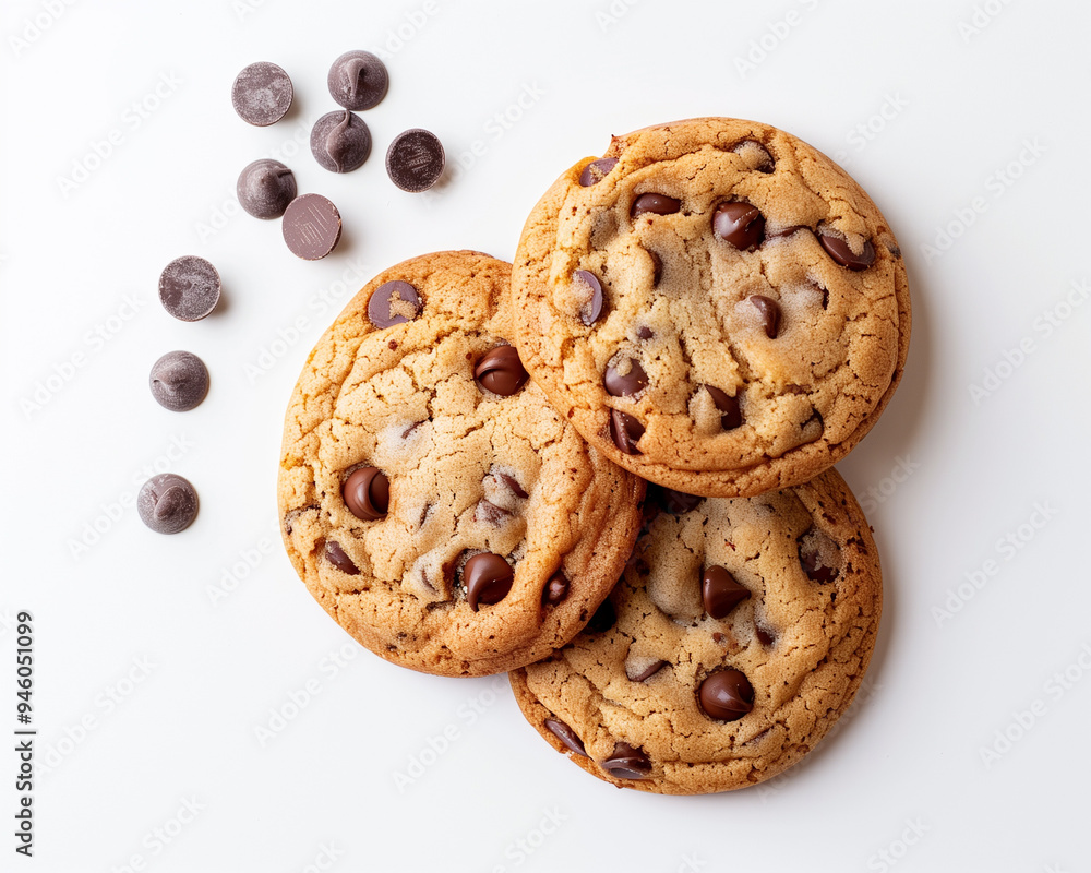 Vegan Chocolate Chip Cookies with Chewy cookies made with vegan chocolate chips. Vegan Chocolate Chip Cookies with Chewy cookies made with vegan chocolate chips.